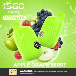 ISGO Paris 14000 Puffs Disposable Vape Apple Grape Berry