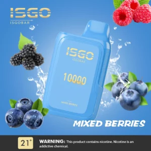 Isgo Bar 10000 Puffs Disposable Vape Blue Razz