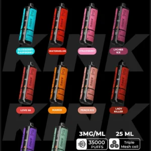 Kief King 35000 Puffs 3mg Nicotine Triple Mesh Coil Disposable Vape in Dubai