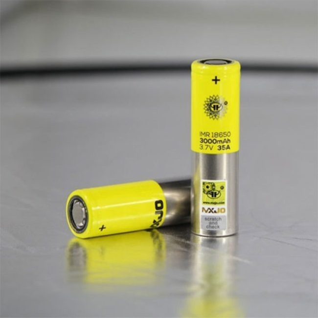 MXJO-IMR-18650-3000mAh-35A-3.7v-Battery-Yellow